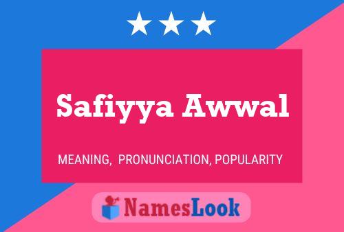 Affiche de nom Safiyya Awwal