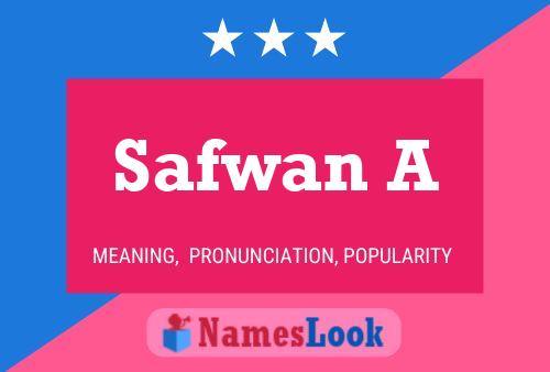 Affiche de nom Safwan A