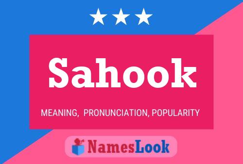 Affiche de nom Sahook