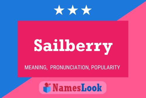 Affiche de nom Sailberry