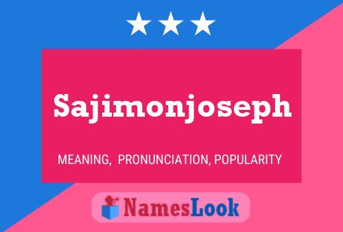 Affiche de nom Sajimonjoseph