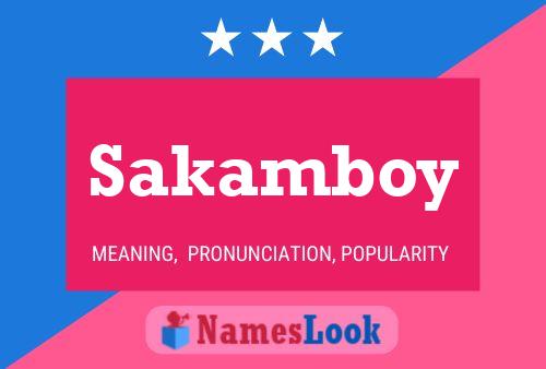 Affiche de nom Sakamboy