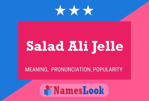 Affiche de nom Salad Ali Jelle