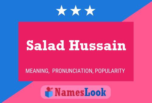 Affiche de nom Salad Hussain