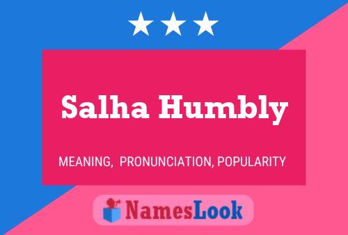 Affiche de nom Salha Humbly