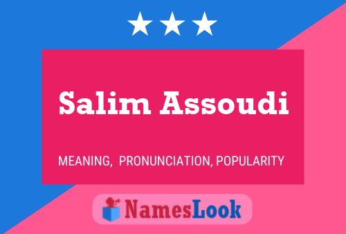 Affiche de nom Salim Assoudi