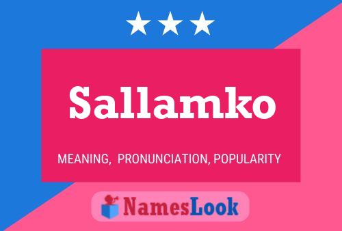 Affiche de nom Sallamko