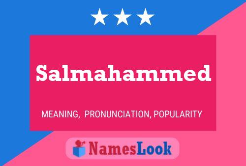 Affiche de nom Salmahammed