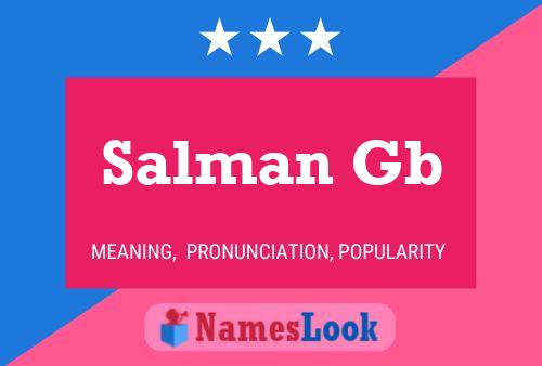 Affiche de nom Salman Gb