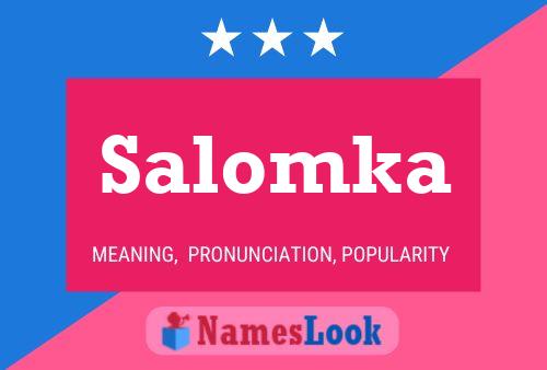 Affiche de nom Salomka