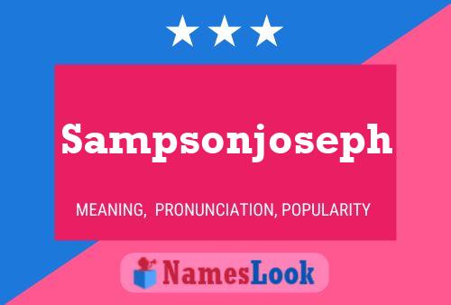 Affiche de nom Sampsonjoseph