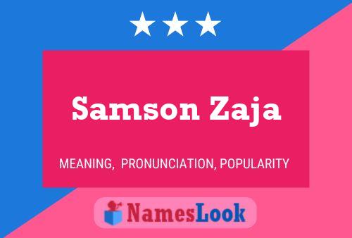 Affiche de nom Samson Zaja