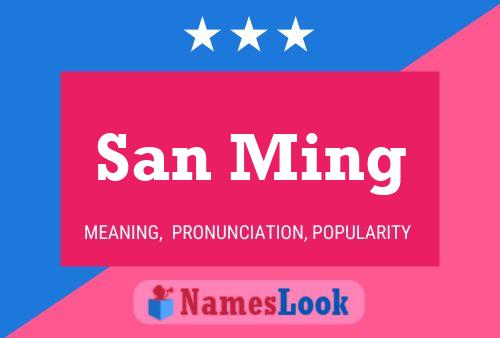 Affiche de nom San Ming