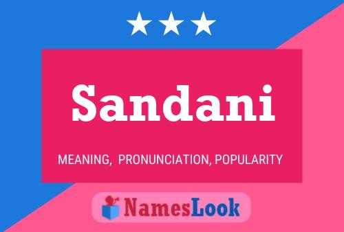 Affiche de nom Sandani