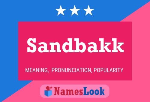 Affiche de nom Sandbakk