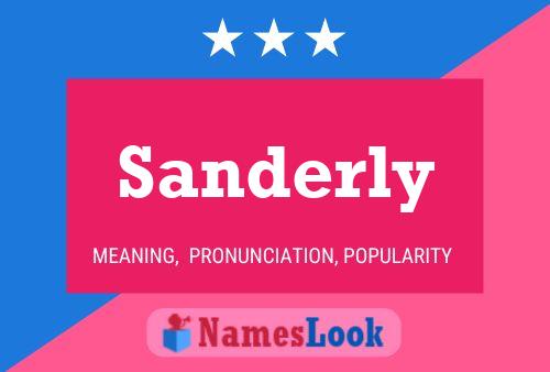 Affiche de nom Sanderly