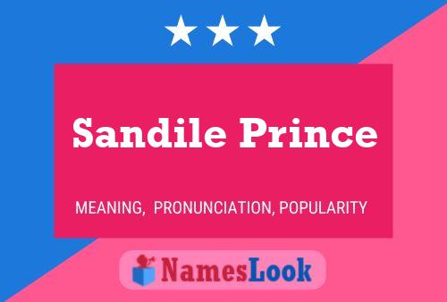 Affiche de nom Sandile Prince