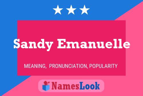 Affiche de nom Sandy Emanuelle