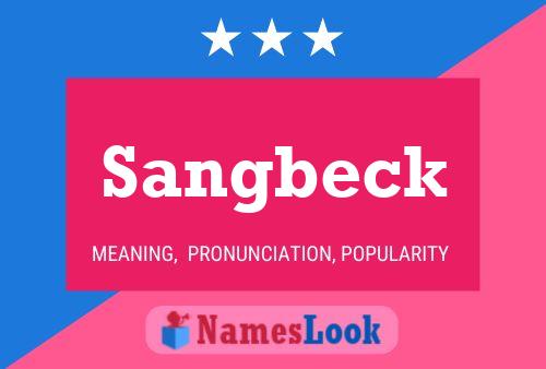 Affiche de nom Sangbeck