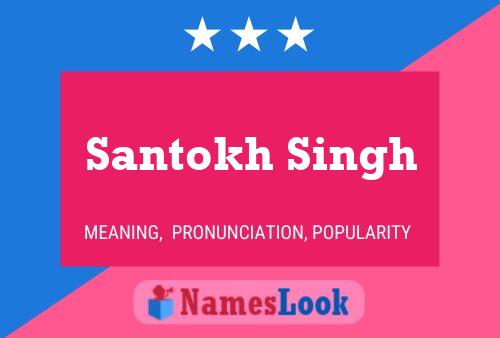 Affiche de nom Santokh Singh