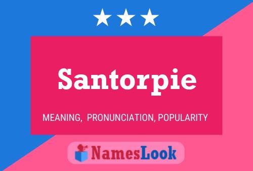 Affiche de nom Santorpie