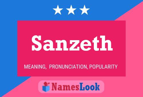 Affiche de nom Sanzeth