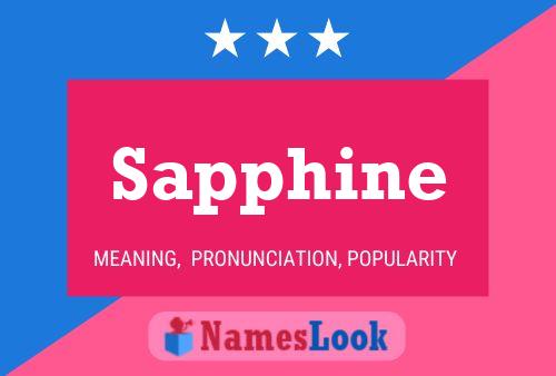 Affiche de nom Sapphine