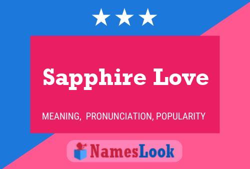 Affiche de nom Sapphire Love