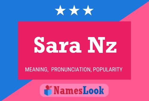 Affiche de nom Sara Nz