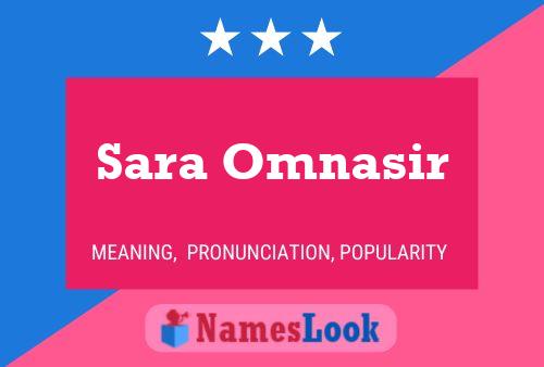 Affiche de nom Sara Omnasir