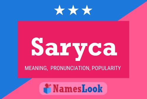 Affiche de nom Saryca