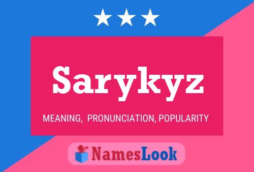 Affiche de nom Sarykyz