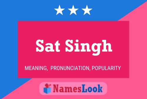 Affiche de nom Sat Singh