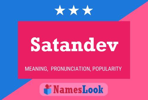 Affiche de nom Satandev