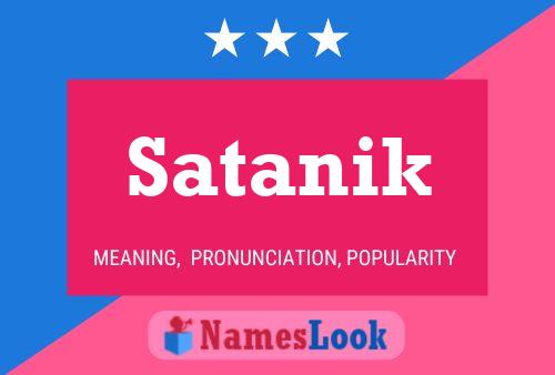 Affiche de nom Satanik