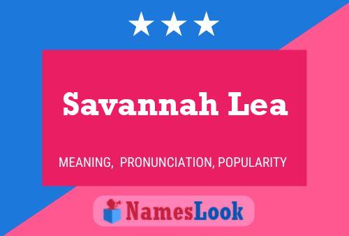 Affiche de nom Savannah Lea