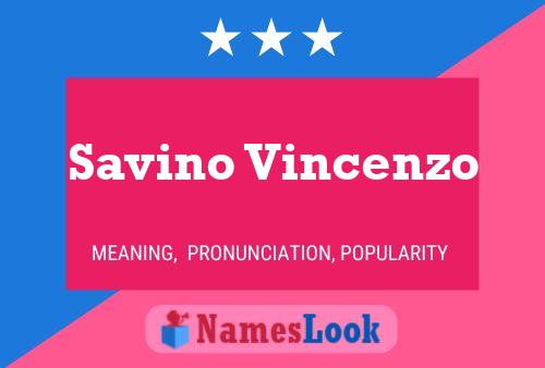 Affiche de nom Savino Vincenzo