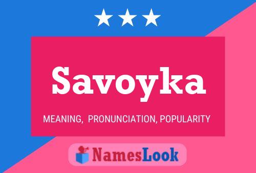 Affiche de nom Savoyka