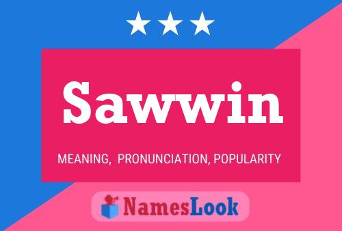 Affiche de nom Sawwin