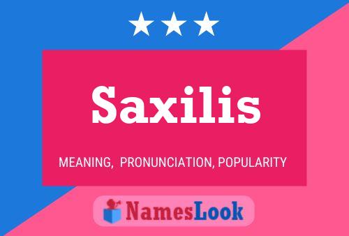 Affiche de nom Saxilis