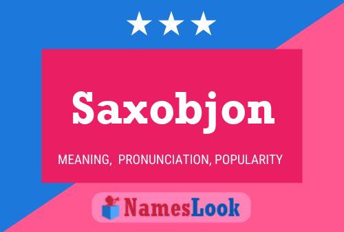 Affiche de nom Saxobjon