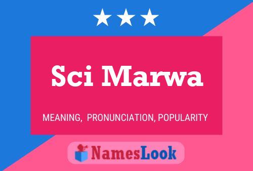 Affiche de nom Sci Marwa