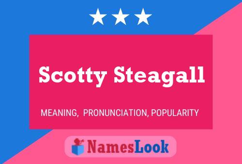 Affiche de nom Scotty Steagall