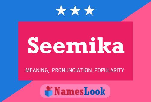 Affiche de nom Seemika