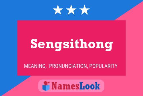 Affiche de nom Sengsithong