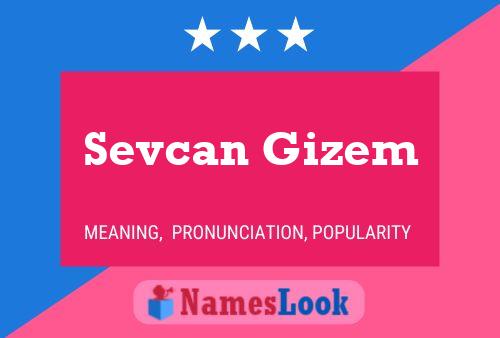 Affiche de nom Sevcan Gizem