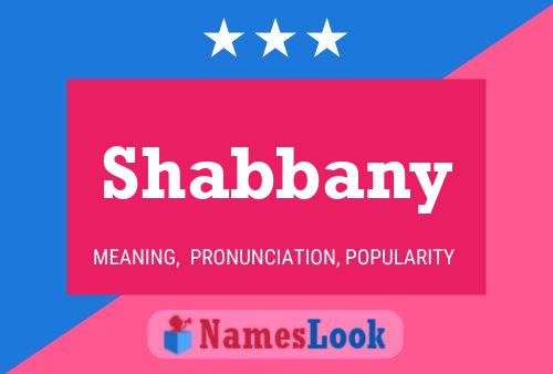 Affiche de nom Shabbany