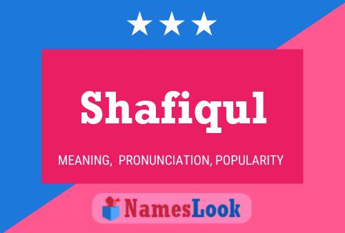 Affiche de nom Shafiqul