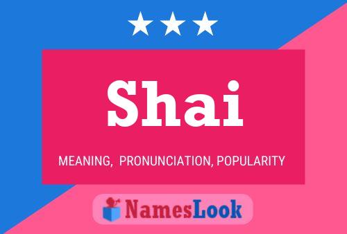 Affiche de nom Shai