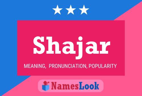 Affiche de nom Shajar